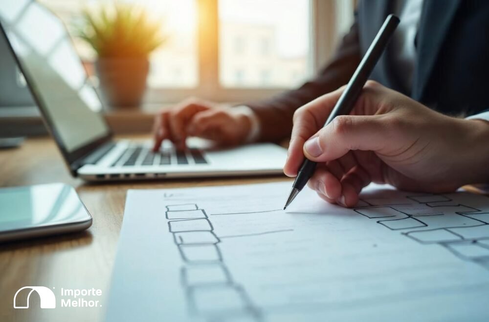 Gestor conferindo checklist de admissão temporária importação antes do registro no Siscomex