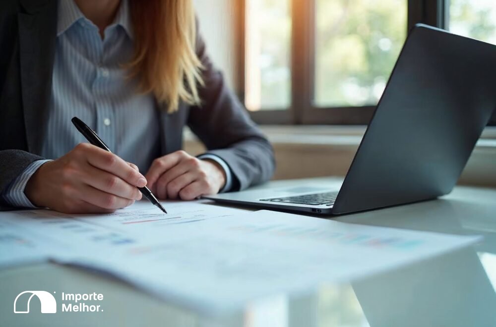 Empresário conferindo checklist de preparação para operar com DUIMP importação