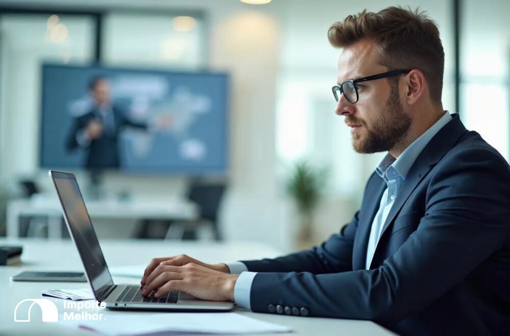 Importador acessando o Portal Único para registrar DUIMP Situação Especial de Despacho