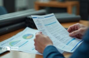 Profissional analisando checklist de conformidade para Inmetro tubos de aço importação