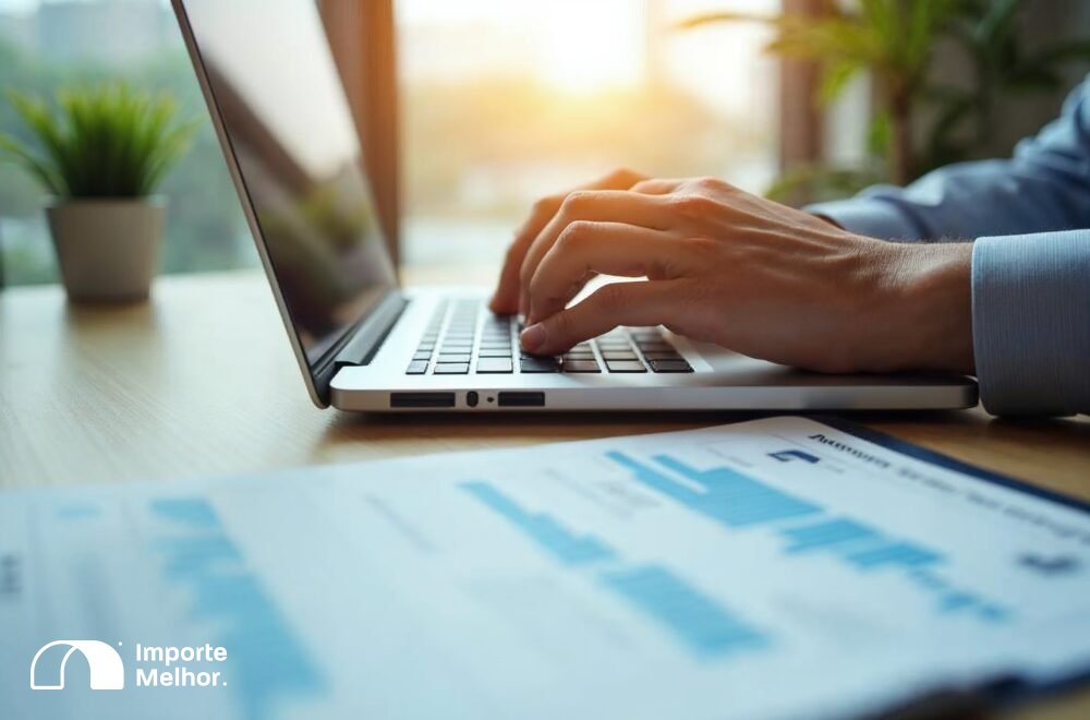 Profissional preenchendo atributo CPF CNPJ na declaração de importação inspeção física Anvisa NCM 21069010
