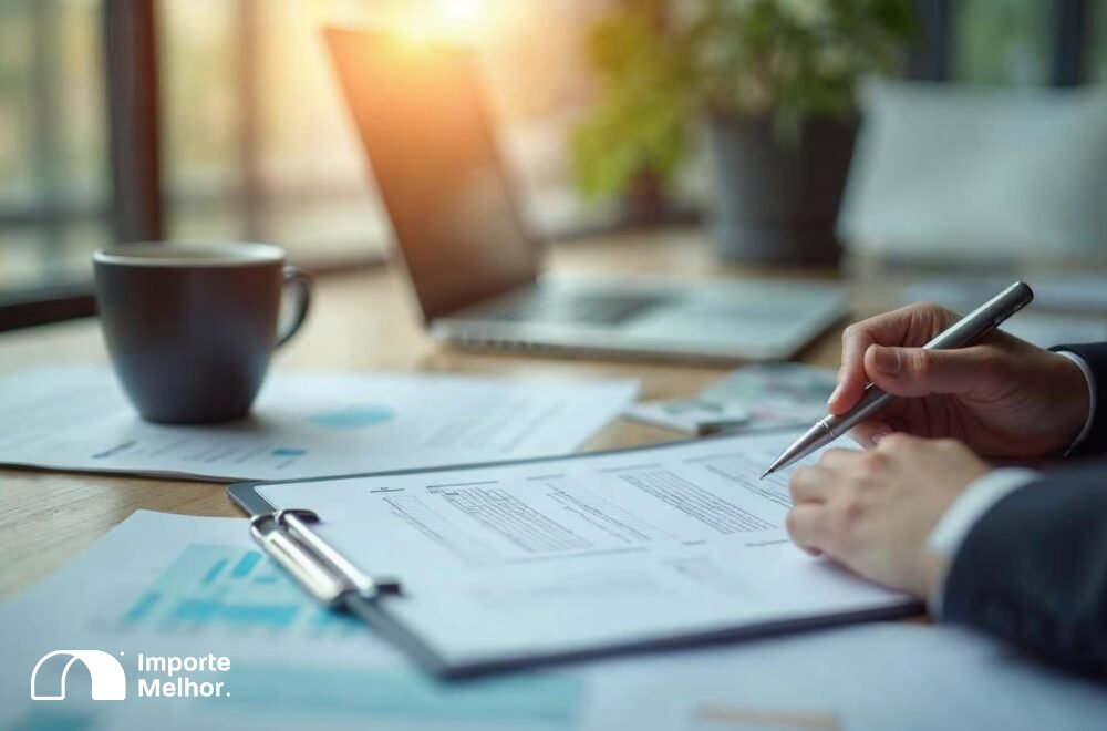Gestor revisando checklist de importação para se preparar para a inspeção física Anvisa NCM 21069010