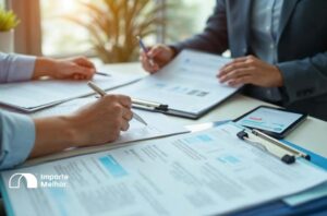 Profissional analisando documentação de licenciamento Ibama produtos químicos POP