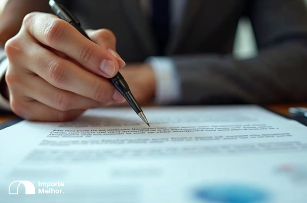 Contrato de encomenda sendo assinado conforme requisitos de quem pode importar por encomenda