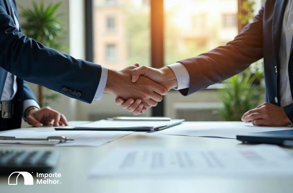 Adquirente e importador formalizando contrato para gerir responsabilidade solidária conta e ordem