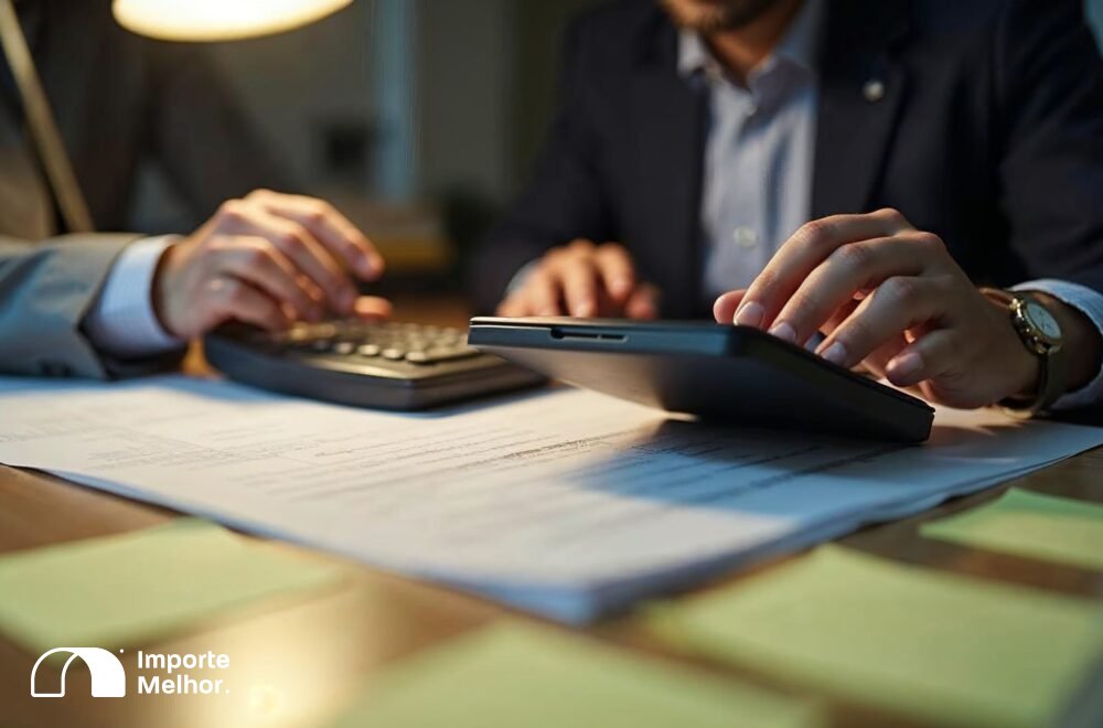 Contador identificando erros de custo em operação de trade finance importação