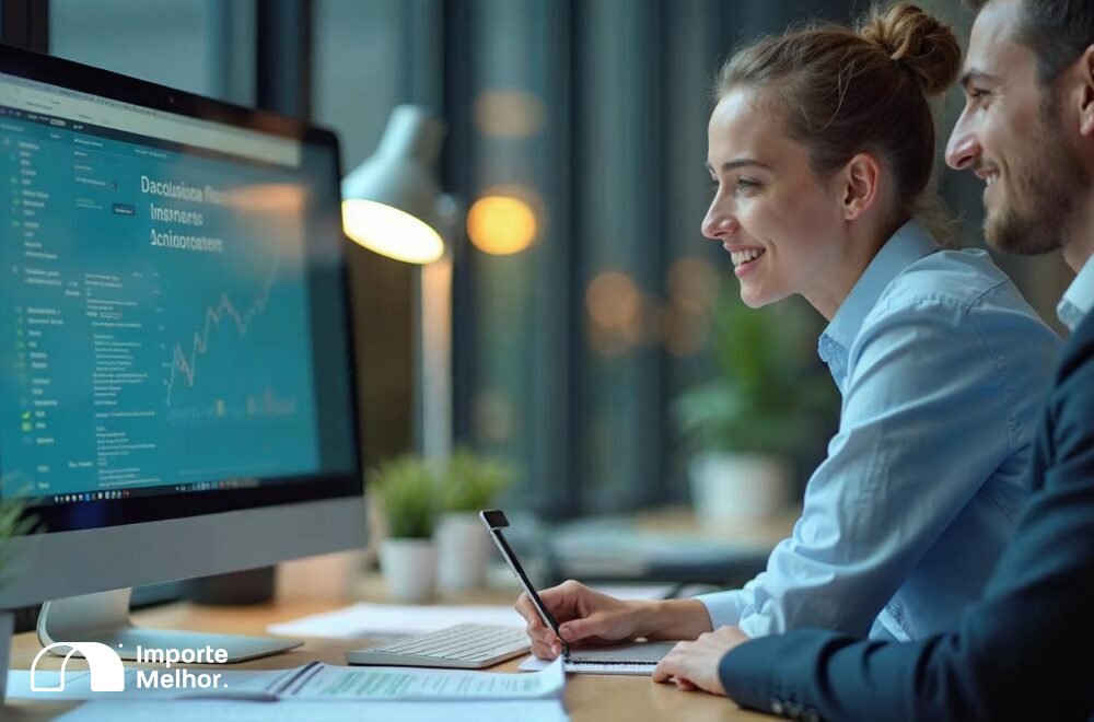 Profissional analisando tratamento I1132 Anvisa bebidas no sistema de importação