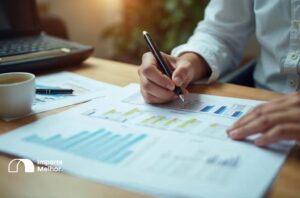 Consultor analisando documentos de TTD importação Santa Catarina sobre mesa de escritório